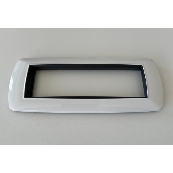 Placa mylife 7 módulos blanca